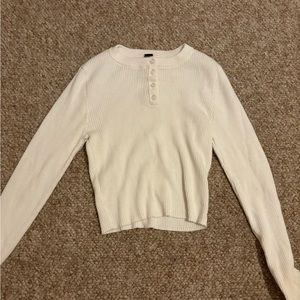 forever 21 buttoned white long sleeve